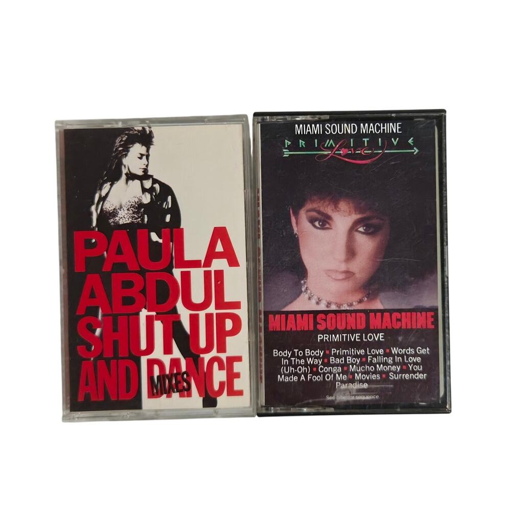 Paula Abdul And Miami Sound Machine Tested Cassette Lot 80's-90's VG